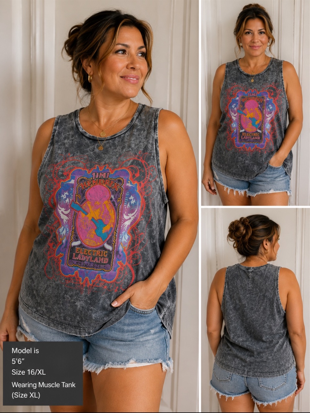 ASOS Jimi Hendrix muscle a Jimi Hendrix "Electric Ladyland" graphic tank top